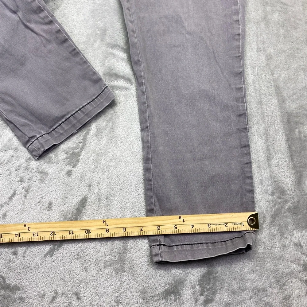 Anthropologie Chino Slim Pants Purple Faded‎ Garment Dyed Trousers Size 28